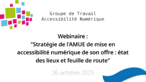 Stratégie de l’AMUE de mise en accessibilité numérique de son offre : état des lieux et feuille de route (26/10/2025)